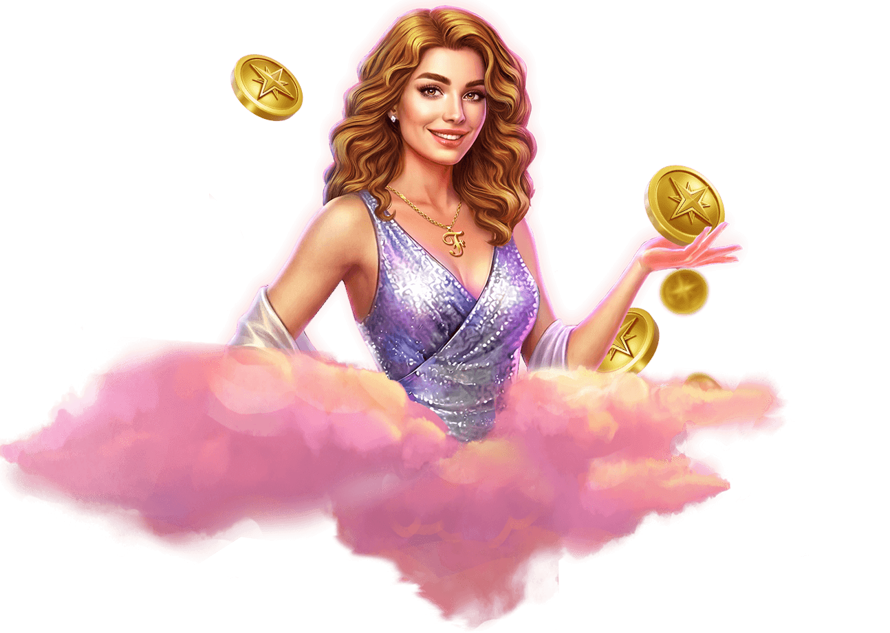 A woman representing Fortune's Ultimate Slots